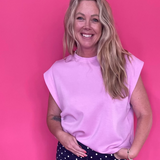 The Confidence Sleeveless Top in Pink