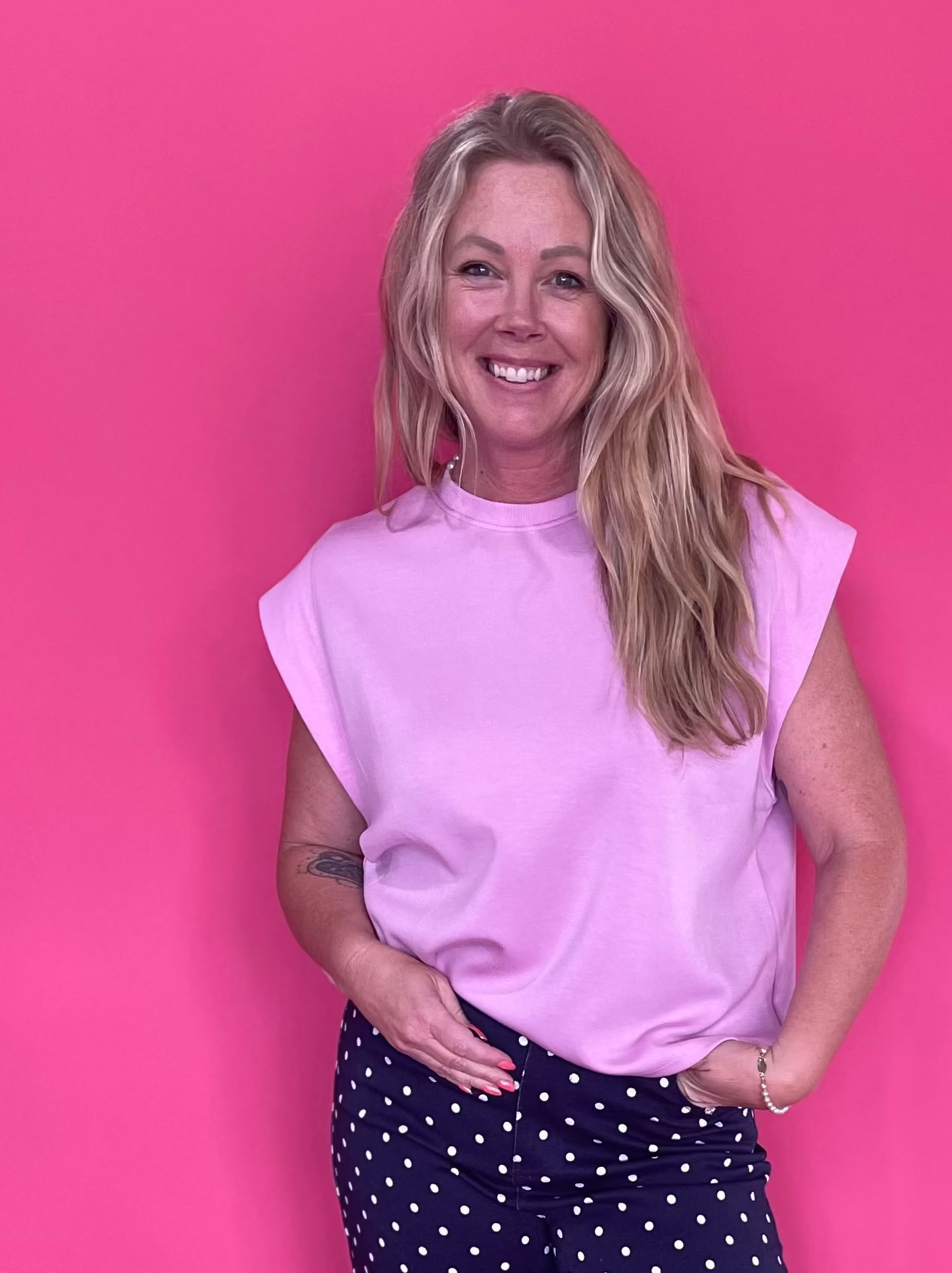 The Confidence Sleeveless Top in Pink