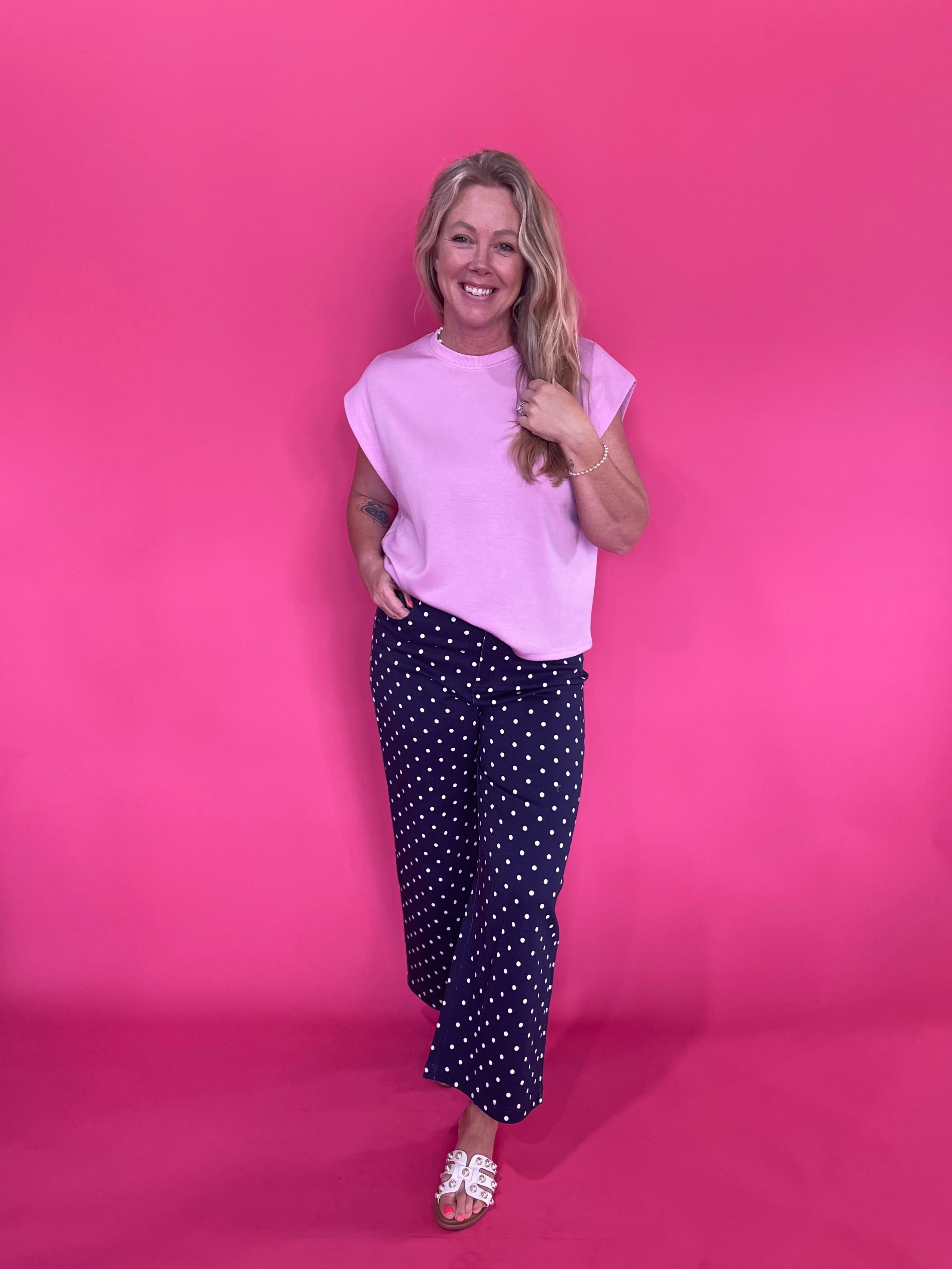 The Confidence Sleeveless Top in Pink