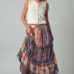 The Easy Days Striped Knit Vest