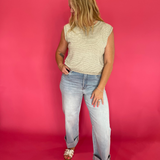 The “Easy Does It” Pinstriped Knit Tank