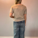 The Effortless Knit Crew in Brown