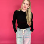 The Essential Ribbed Long Sleeve Top in Black