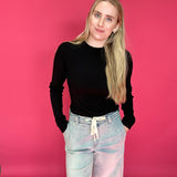 The Essential Ribbed Long Sleeve Top in Black