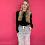 The Essential Ribbed Long Sleeve Top in Black