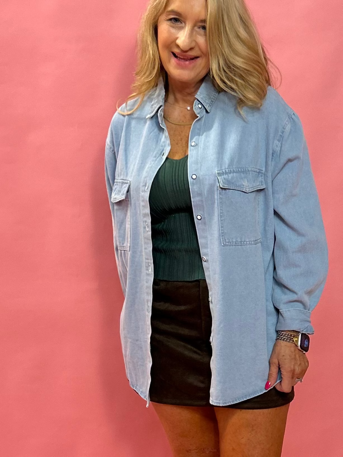 The Everyday Ease Denim Shirt