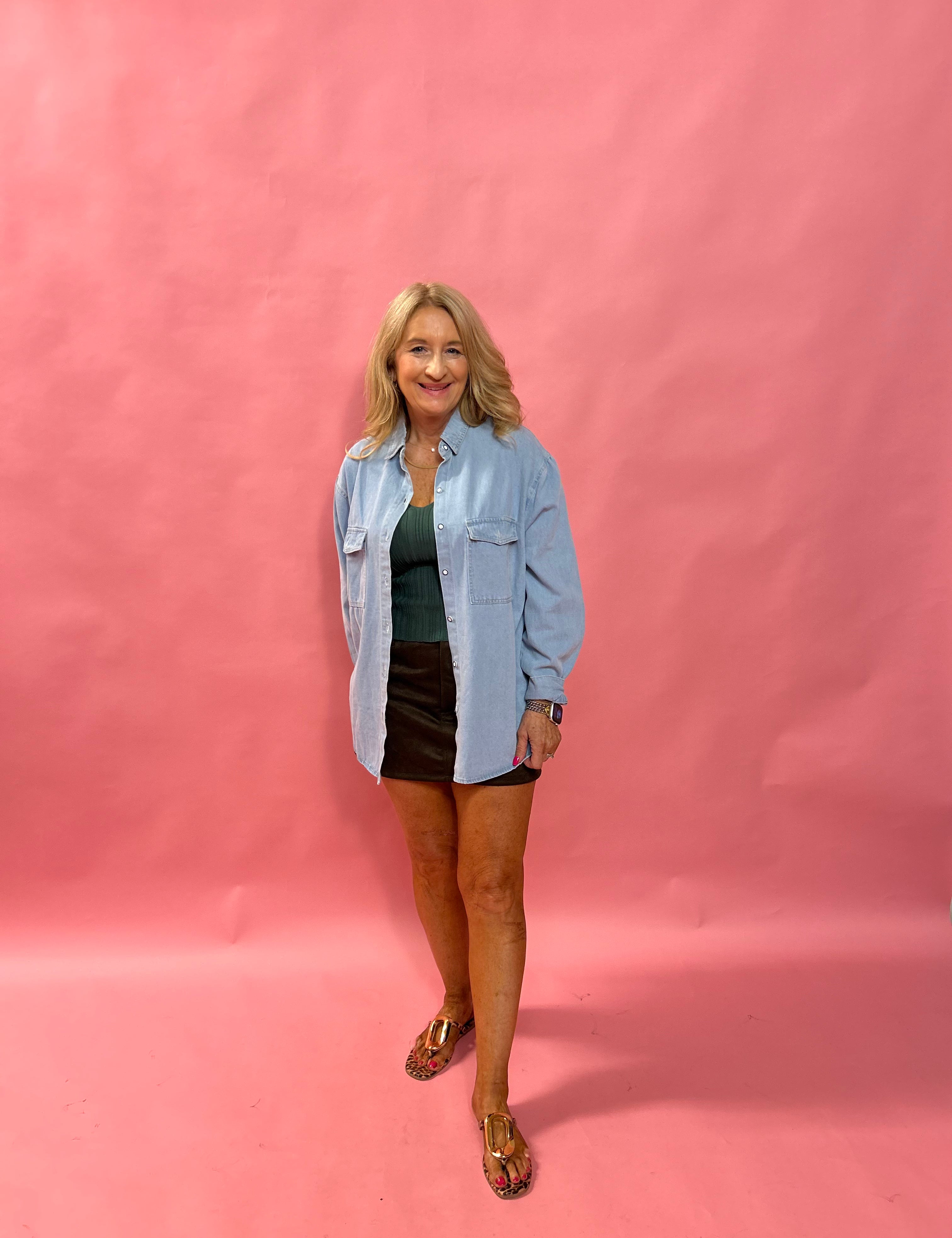 The Everyday Ease Denim Shirt