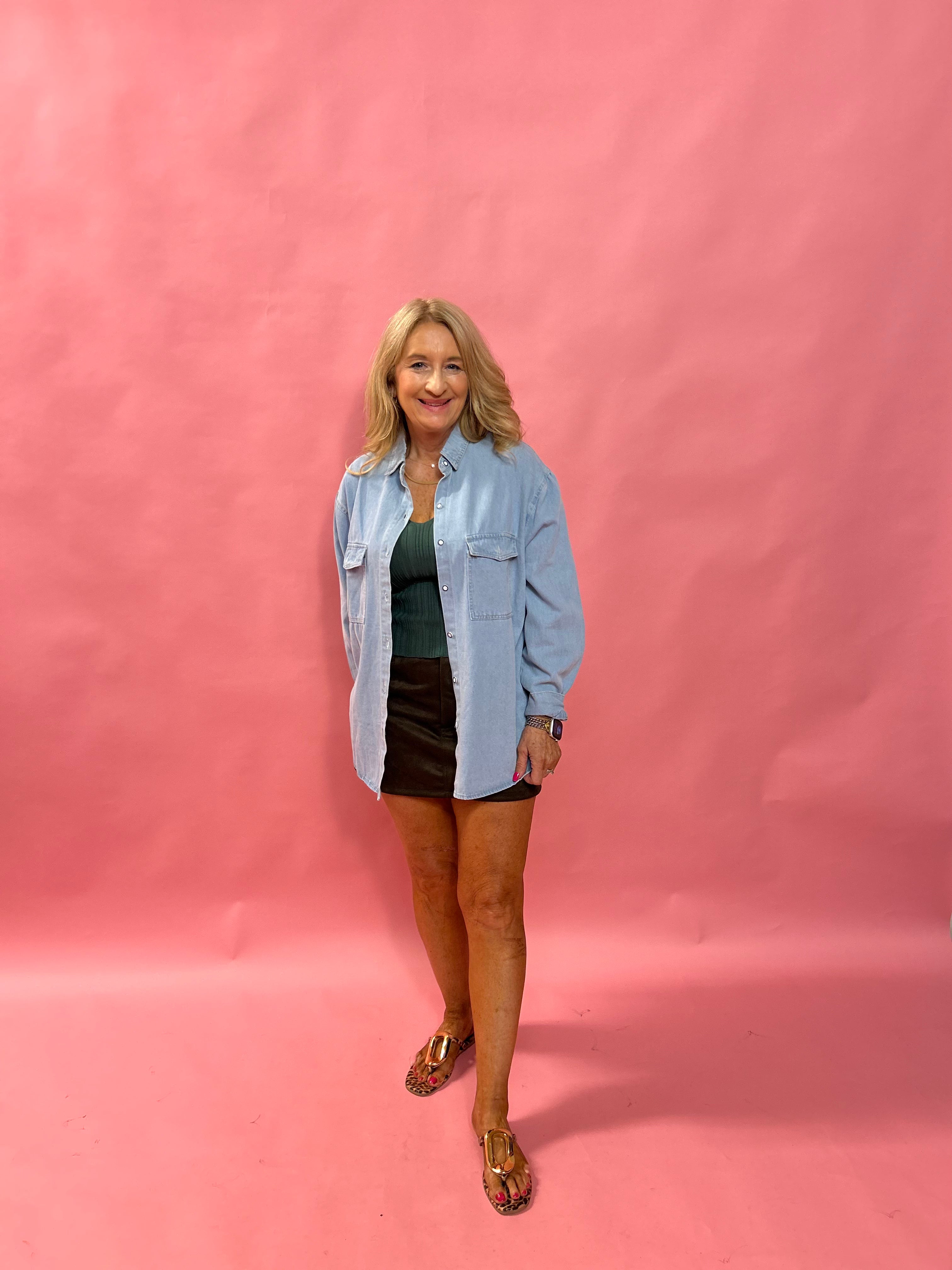 The Everyday Ease Denim Shirt