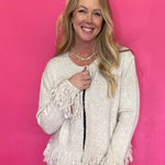 The Fringe Benefit Cardigan