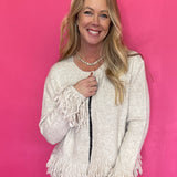 The Fringe Benefit Cardigan