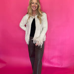 The Fringe Benefit Cardigan