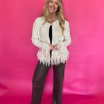 The Fringe Benefit Cardigan