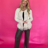 The Fringe Benefit Cardigan