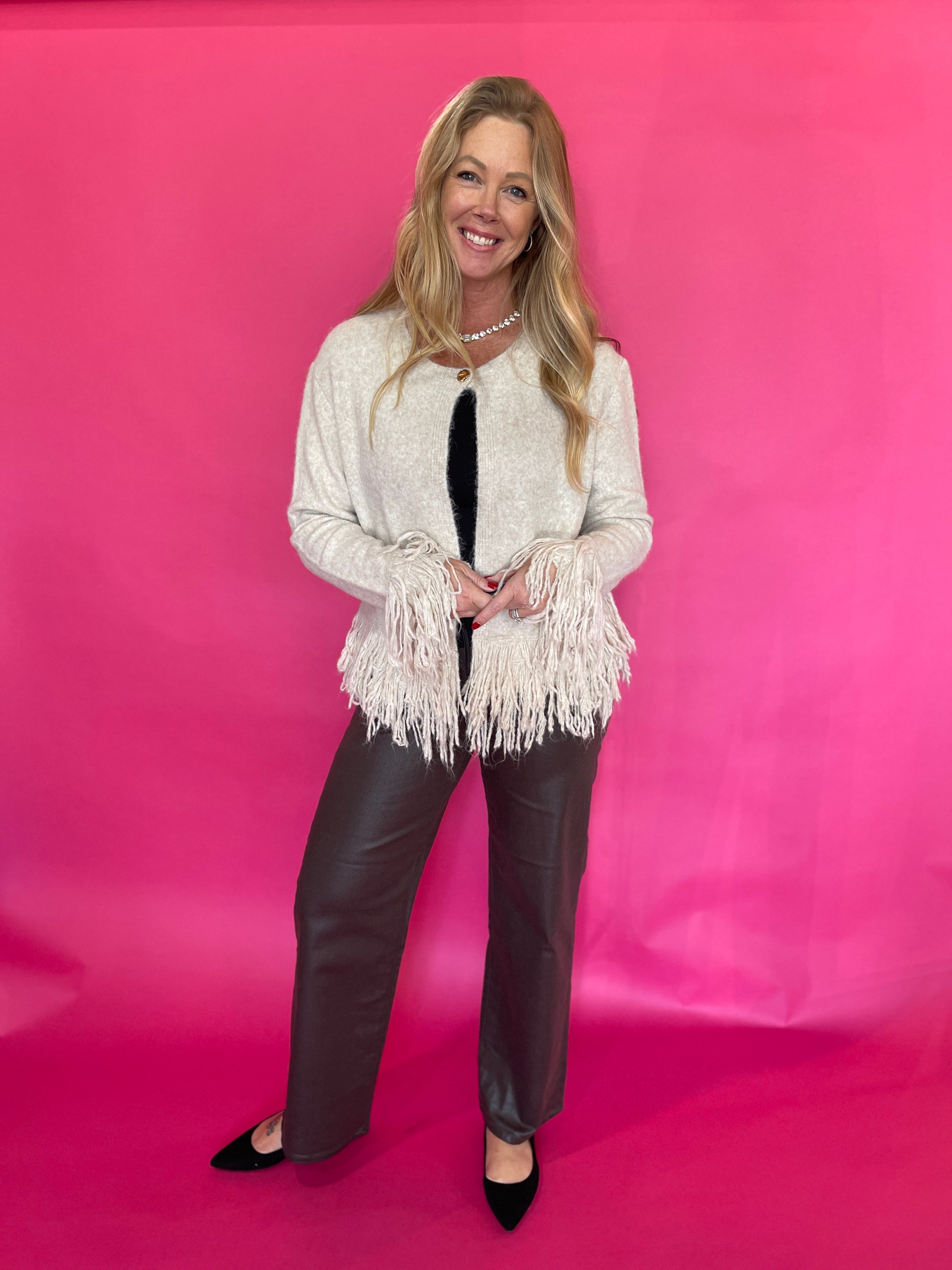 The Fringe Benefit Cardigan