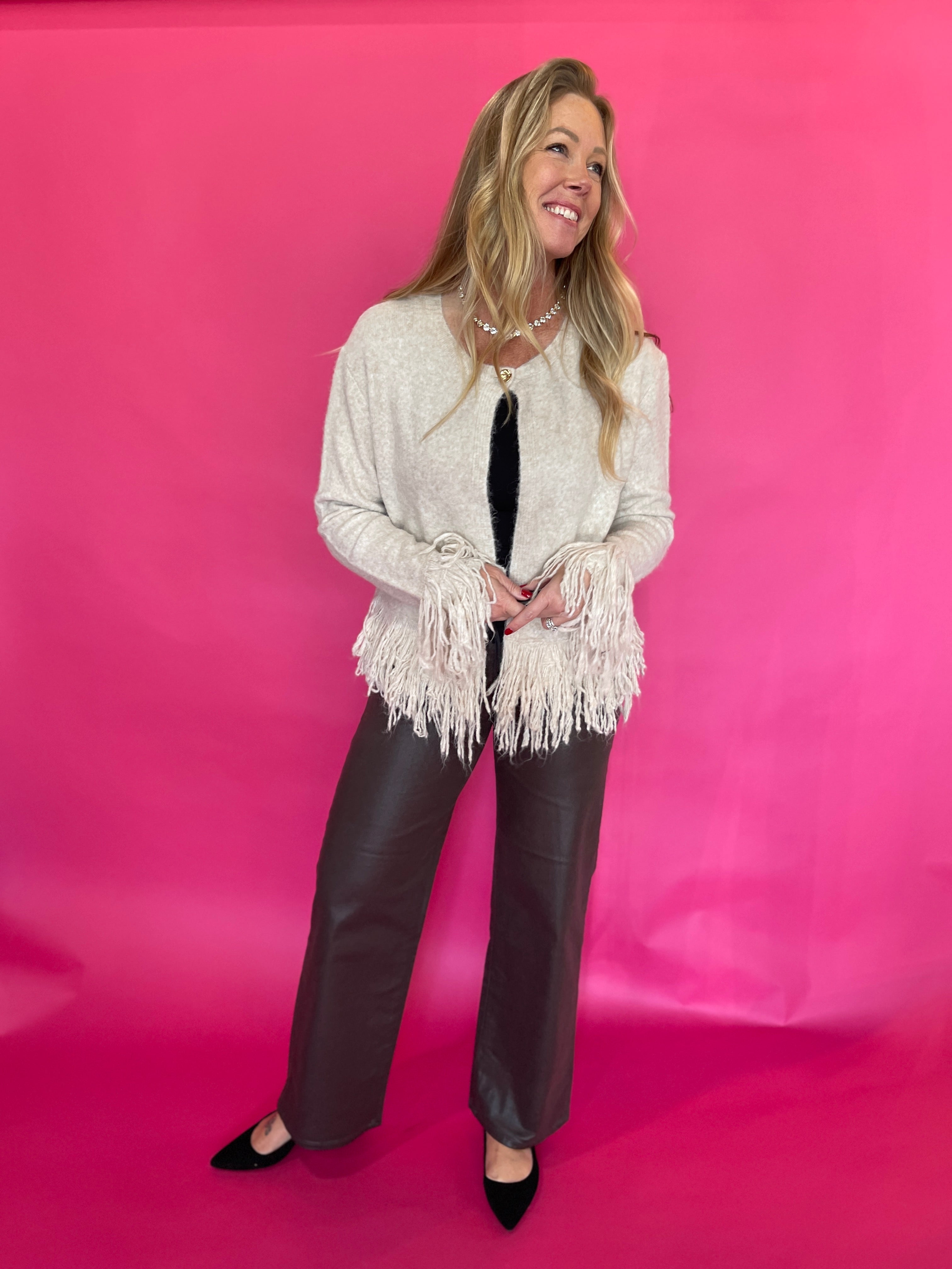 The Fringe Benefit Cardigan