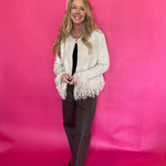 The Fringe Benefit Cardigan