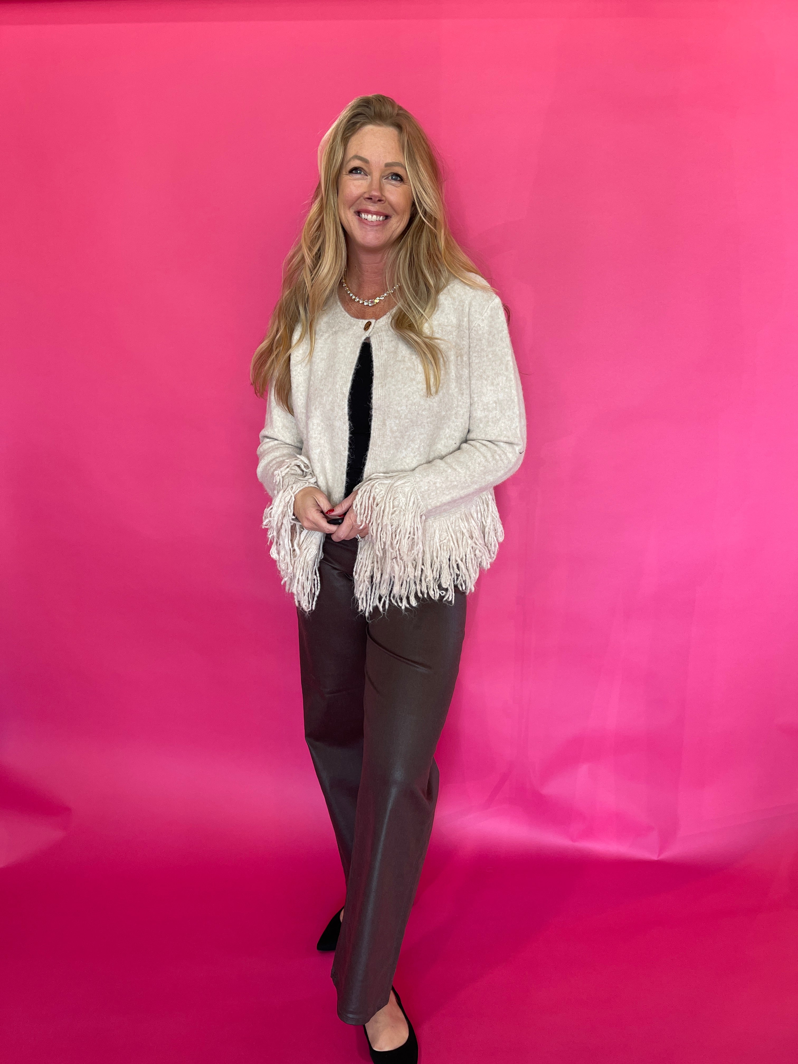 The Fringe Benefit Cardigan