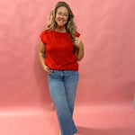The Heart & Soul Knit Sweater in Red