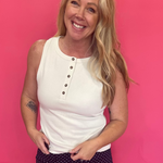 The “Just One More Errand” Henley Tank - Shabby 2 Chic Boutiques