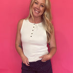 The “Just One More Errand” Henley Tank - Shabby 2 Chic Boutiques