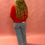 The Laidback Luxe Sweater in Red - Shabby 2 Chic Boutiques