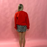 The Laidback Luxe Sweater in Red