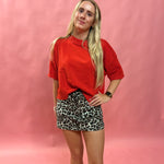 The Laidback Luxe Sweater in Red