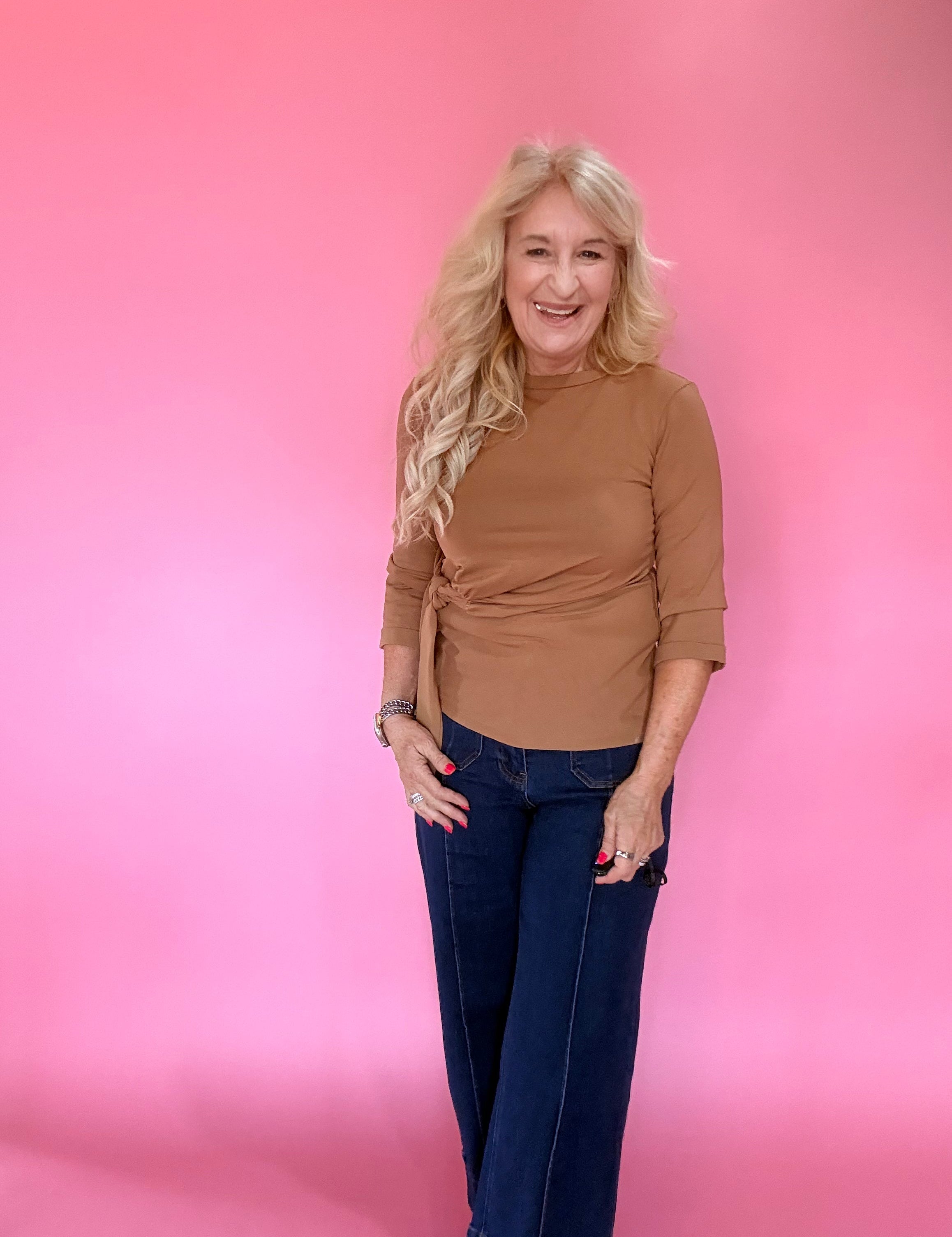 The "Looks Fancy, Feels Like a Tee" Top