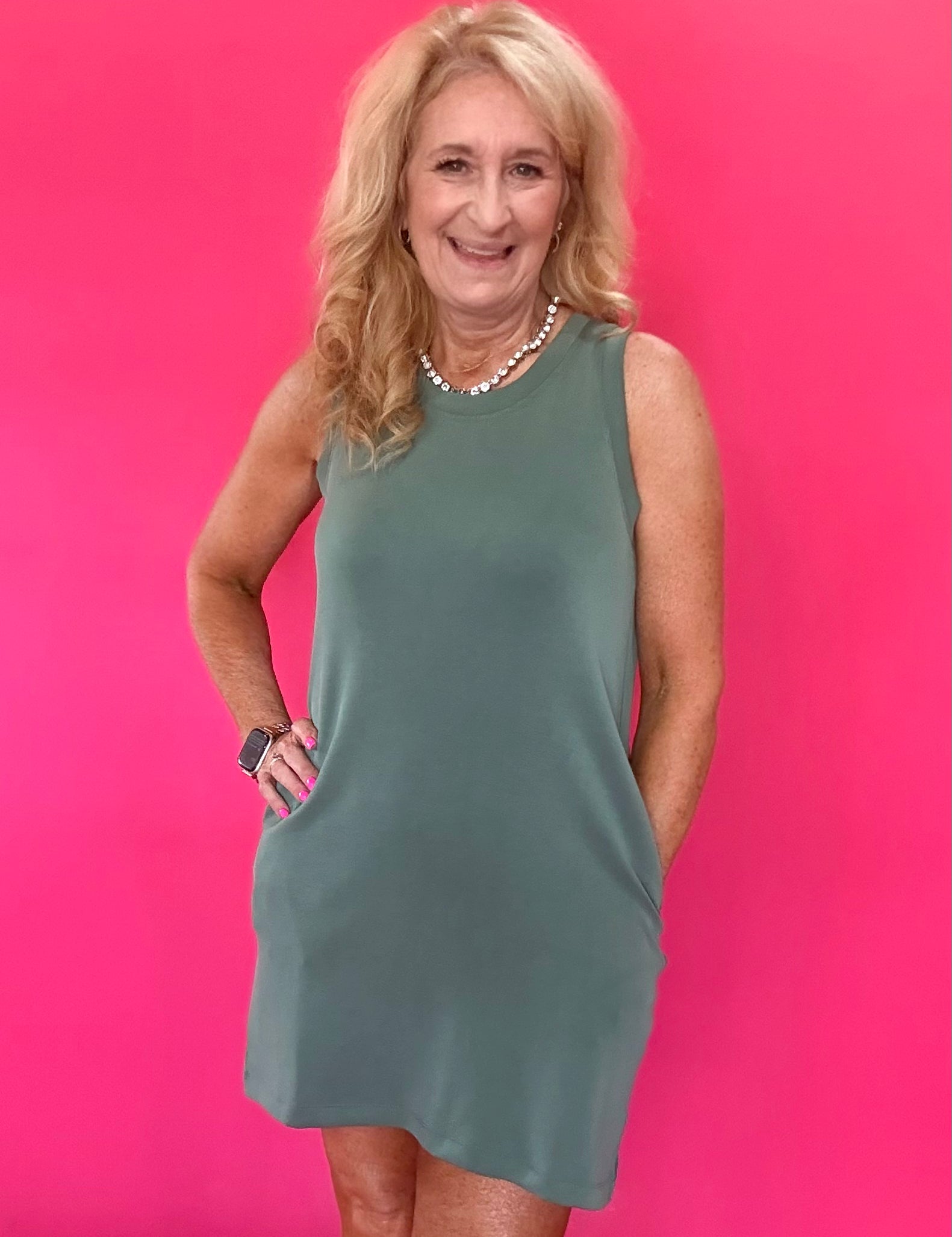 The “Low Effort, High Standard” Scuba Dress