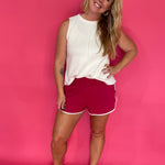 The Luxe Ease Scuba Top in Ivory - Shabby 2 Chic Boutiques