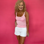 The “Main Character Energy” Polka Dot Tank in Pink - Shabby 2 Chic Boutiques