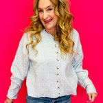 The Mint Days Striped Button-Up Sweater - Shabby 2 Chic Boutiques