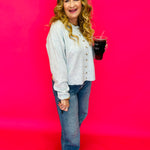 The Mint Days Striped Button-Up Sweater - Shabby 2 Chic Boutiques