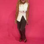 The Modern Muse Sweater Vest in Ivory