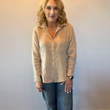 The Perfect Airy Top in Iced Coffee