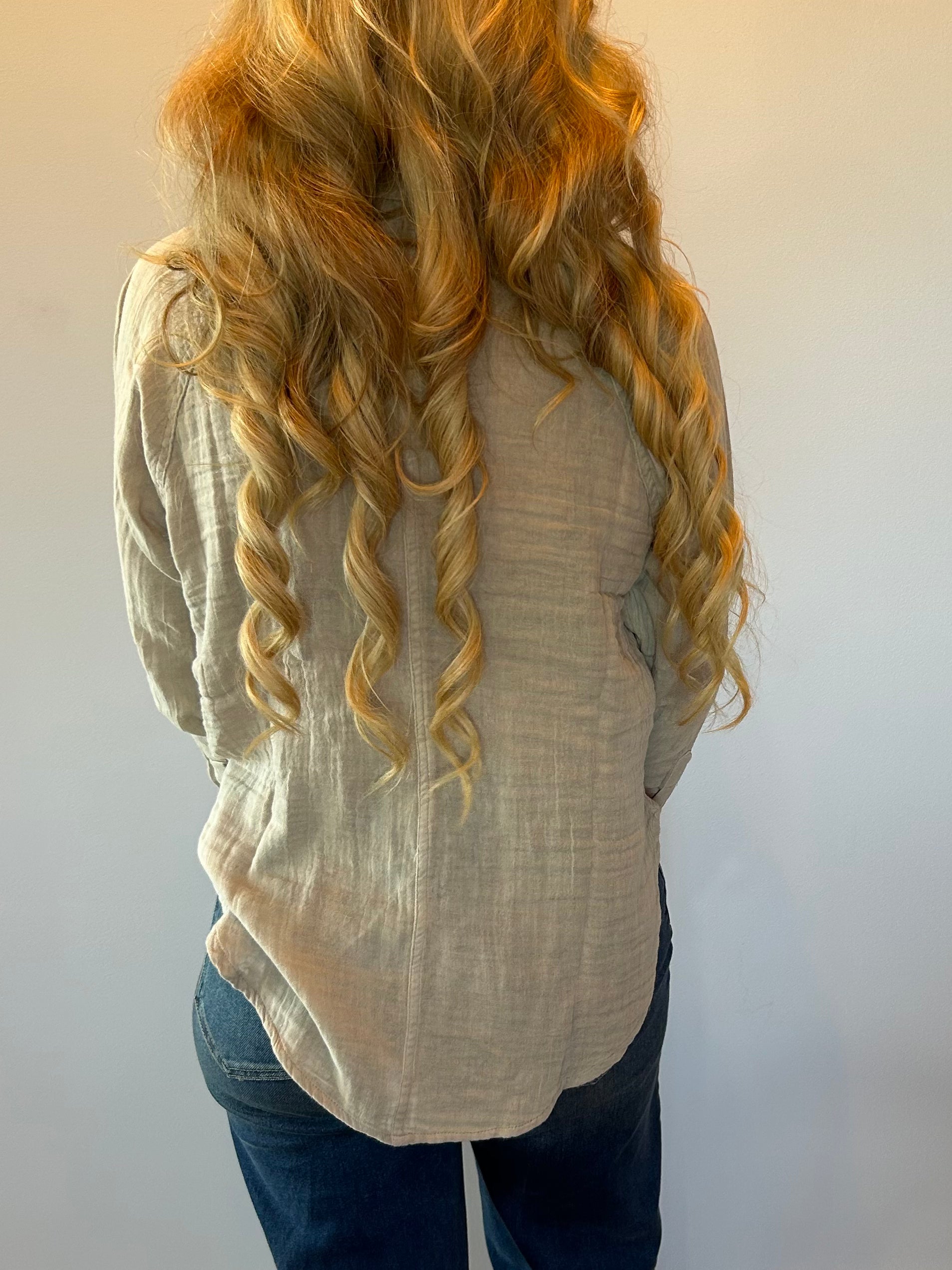 The Perfect Airy Top in Iced Coffee