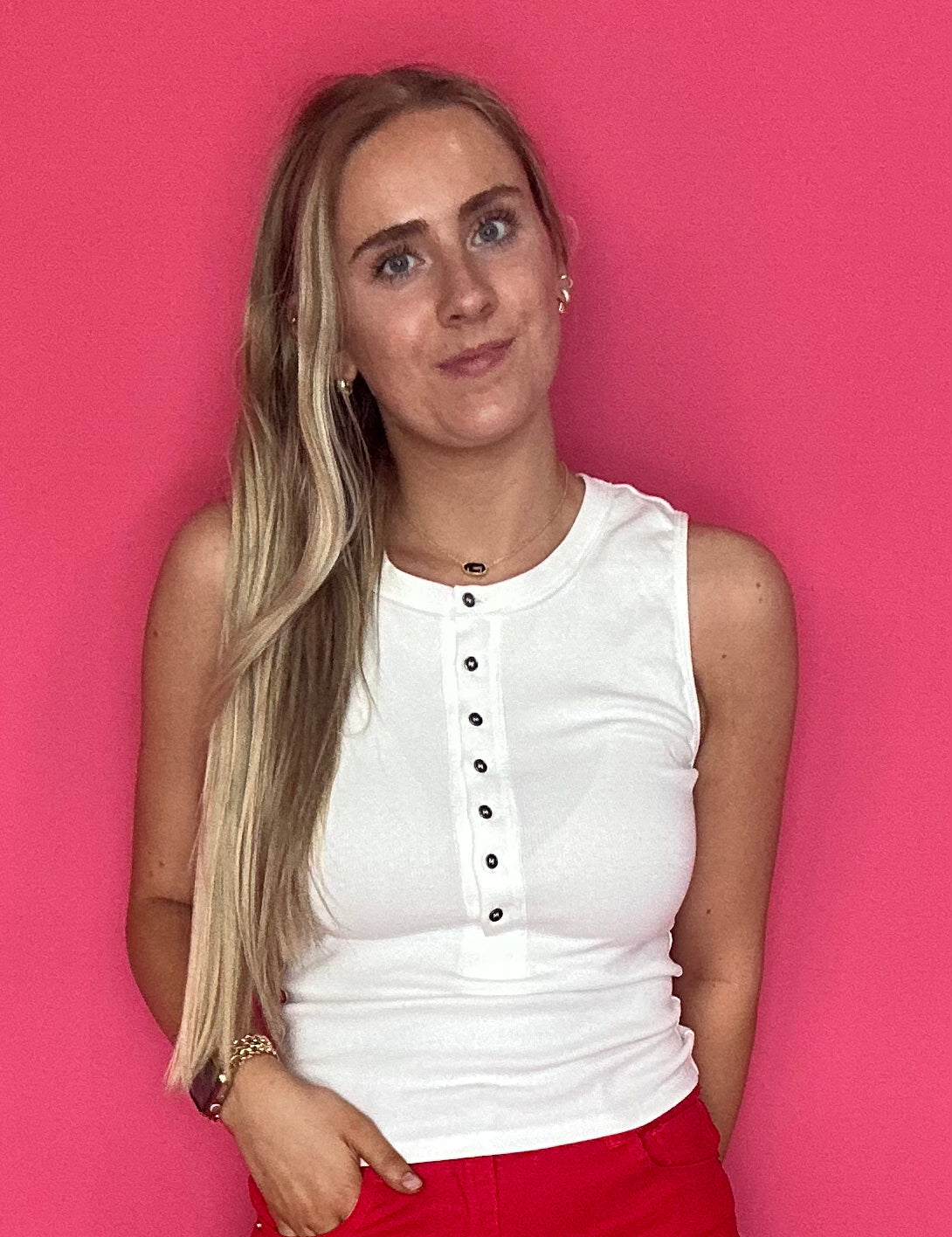 The “Perfect Every Time” Henley Tank - Shabby 2 Chic Boutiques