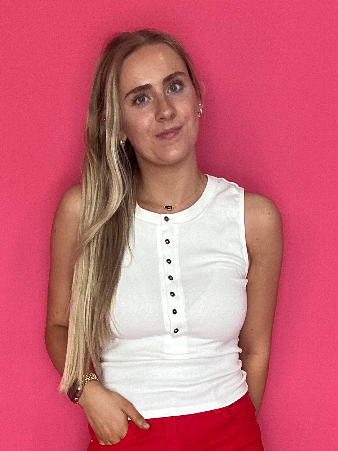 The “Perfect Every Time” Henley Tank - Shabby 2 Chic Boutiques