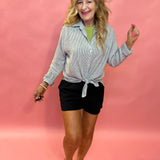 The Perfect Linen Top in Sea Salt