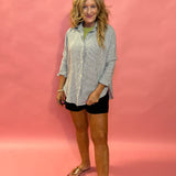 The Perfect Linen Top in Sea Salt
