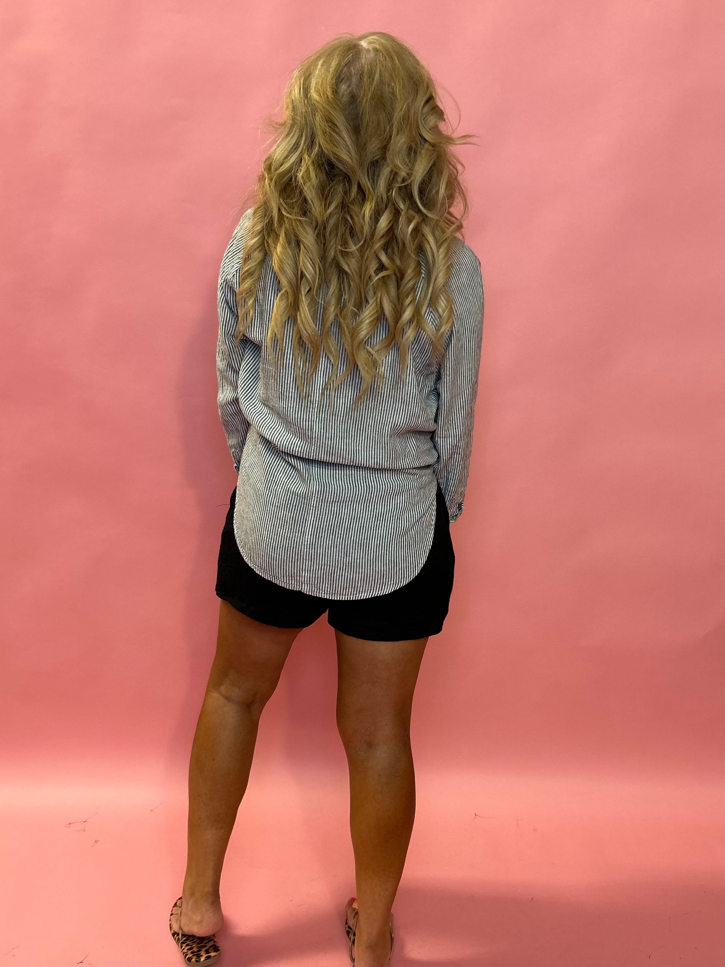 The Perfect Linen Top in Sea Salt
