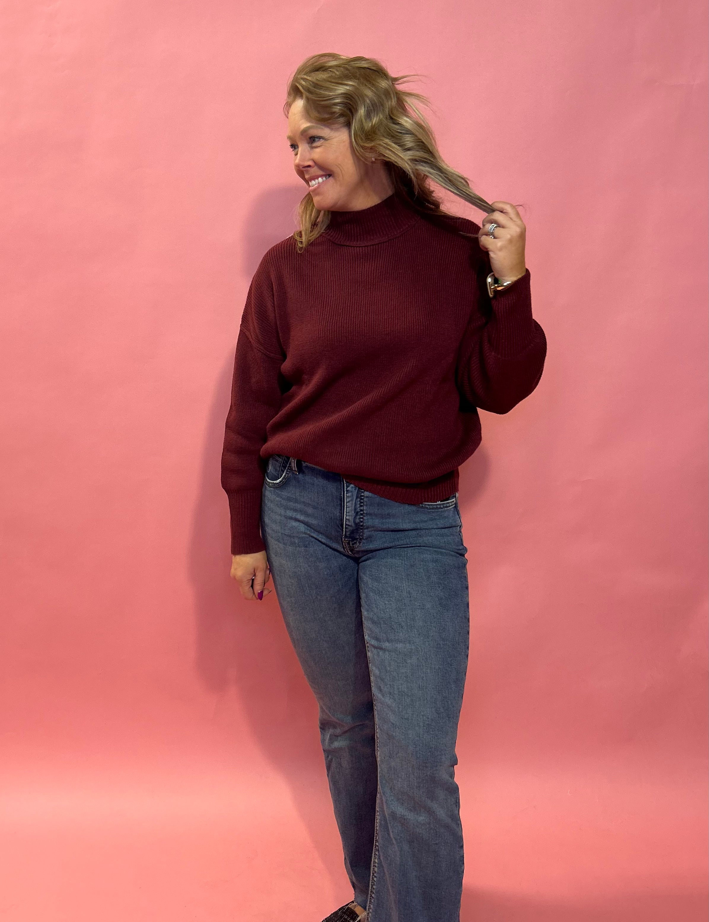 The Perfect Mock Neck Sweater - Shabby 2 Chic Boutiques