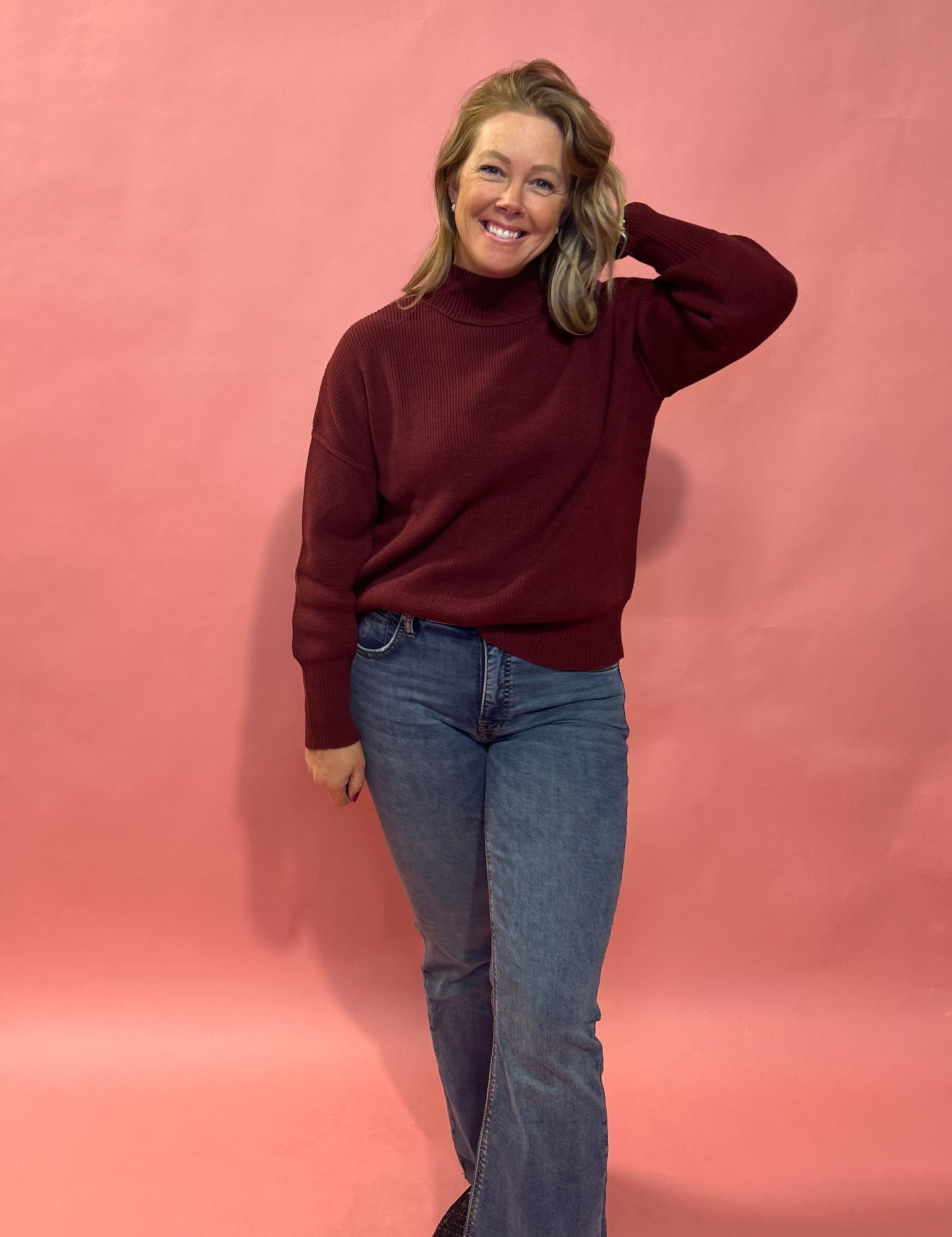 The Perfect Mock Neck Sweater - Shabby 2 Chic Boutiques