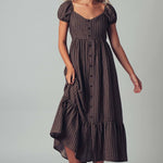 The Picnic Date Check Midi Dress