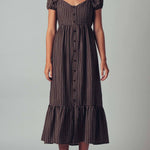 The Picnic Date Check Midi Dress