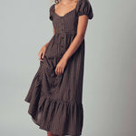 The Picnic Date Check Midi Dress