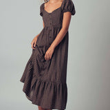 The Picnic Date Check Midi Dress