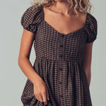 The Picnic Date Check Midi Dress