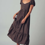 The Picnic Date Check Midi Dress