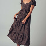 The Picnic Date Check Midi Dress